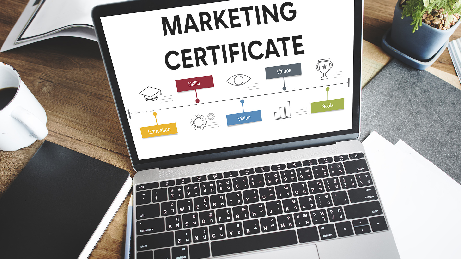 Digital marketing certificates earned online