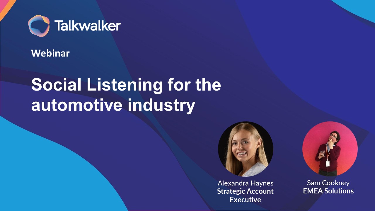 [Webinar] - Social Listening for the automotive industry