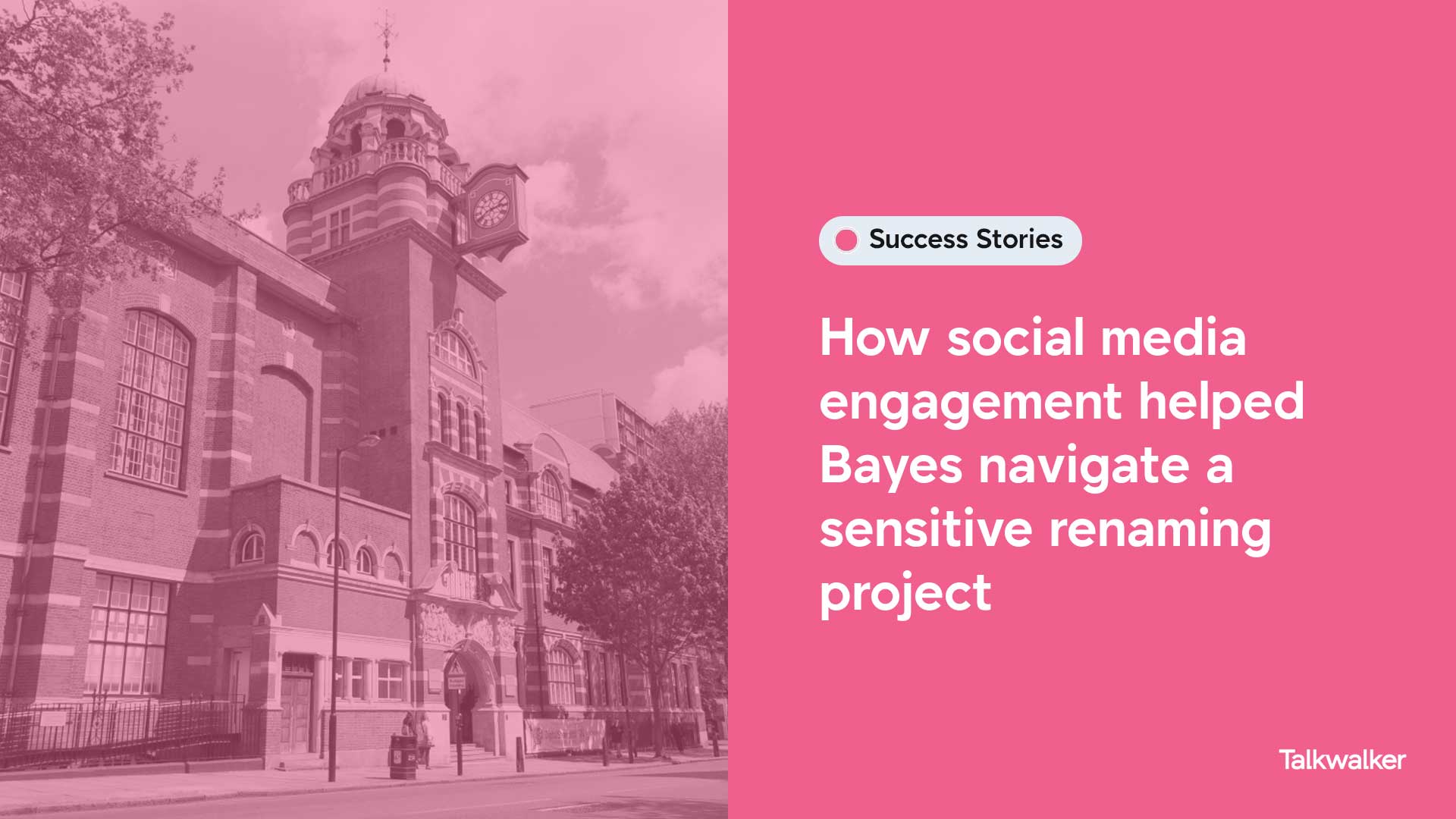How social media engagement helped Bayes navigate a sensitive renaming project